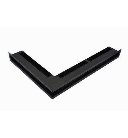 KRBOVÁ MŘÍŽKA OTEVŘENÁ ROHOVÁ 50X70X9 ČERNÁ