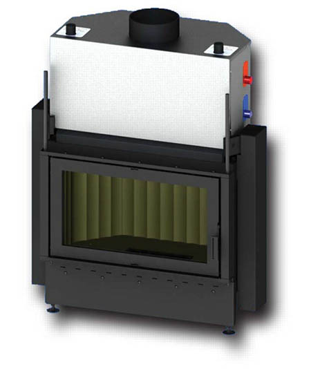 Teplovodní krbová vložka Kretz B104 - V10