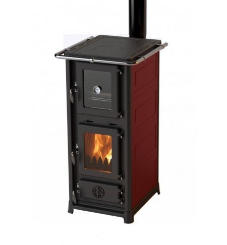 Krbová kamna MBS OLYMPIA s troubou červená