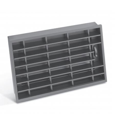 STYLE záklopový rošt s rámem 450 x 170 mm černá