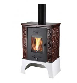 Kachlová kamna HAAS+SOHN Empoli černá, hnědá kachle