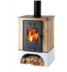 Kachlová kamna HAAS SOHN Eboli černá, kachle tabák