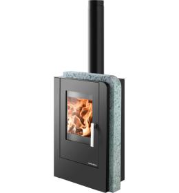 Krbová kamna Haas+Sohn Nordby černá/Speckstein Antik