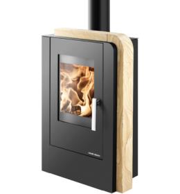 Krbová kamna Haas+Sohn Nordby černá/Woodstone Prestige