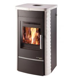 Krbová kamna HAAS+SOHN Alytus černá, bílá kachle