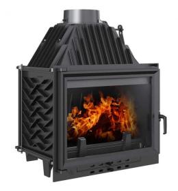 Teplovzdušná krbová vložka Kratki Zuzana 12 kW EKO rovné sklo