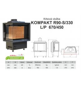 KOBOK KOMPAKT R90Sx330 670 450 - Rohová - Levá
