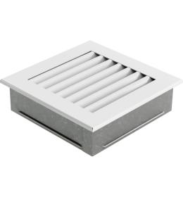 KRATKI Krbová mřížka Fresh s pevnou neprůhlednou žaluzií 17 x 17 cm