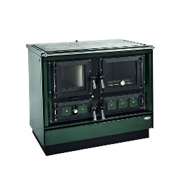 KVS Moravia VSP 9112.7482 Klaudie zelený levý, chromované doplňky, smaltovaný zelený rám plotny, ocelová broušená plotna