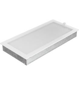 KRATKI Krbová mřížka s uzavíratelnou žaluzií 22 x 45 cm