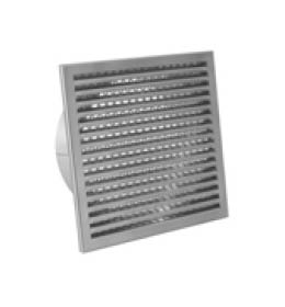 Mřížka design pro přívod externího vzduchu – na fasádu nerez průměr 180 mm