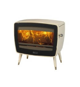 Litinová krbová kamna DOVRE Vintage 50/E8 smalt krémový