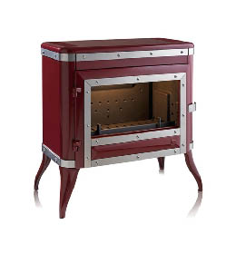 Krbová kamna INVICTA TENNESSEE červená - smalt ref.: 6181-47