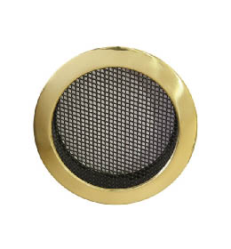 Krbová mřížka kulatá 100mm mosaz