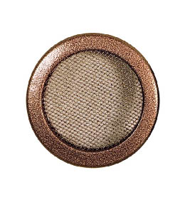 Krbová mřížka kulatá 100mm stará měď