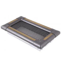 Krbová mřížka 10x20cm EXCLUSIVE grafit / mosaz patina