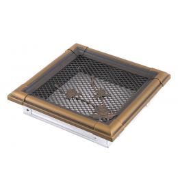 Krbová mřížka 16x16cm RETRO zlatá patina