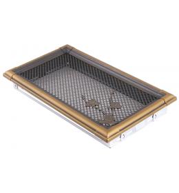 Krbová mřížka 16x32cm RETRO zlatá patina