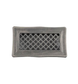 Krbová mřížka 10x20cm DECO stříbrná patina