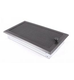 Krbová mřížka 16x32cm s žaluzií grafit