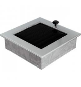 KRATKI mřížka 17x17 cm broušený nerez s žaluzií