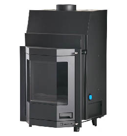 Krbová vložka HS Flamingo AQUAFLAM  PRIZMAT 17 s výměníkem a manuální regulací