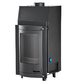 Krbová vložka HS Flamingo AQUAFLAM  PANORAMA 12 s výměníkem a manuální regulací