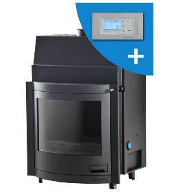 Krbová vložka HS Flamingo AQUAFLAM  PANORAMA 25 s výměníkem a automatickou regulací hoření