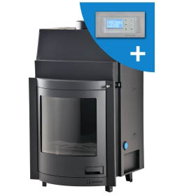 Krbová vložka HS Flamingo AQUAFLAM  PANORAMA 17 s výměníkem a automatickou regulací hoření