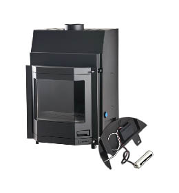 Krbová vložka HS Flamingo AQUAFLAM  PRIZMAT 25 s výměníkem a základní regulací