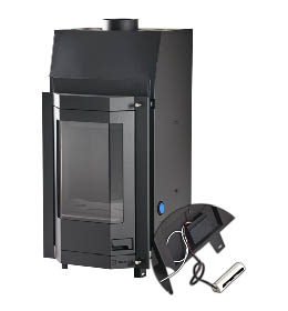 Krbová vložka HS Flamingo AQUAFLAM  PRIZMAT 12 s výměníkem a základní regulací