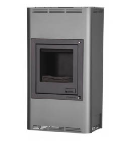 Krbová kamna HS Flamingo AQUAFLAM 17 s výměníkem - šedá, manuální regulace