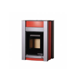 Krbová kamna HS Flamingo AQUAFLAM VARIO  KALMAR 11/7kW červená