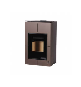 Krbová kamna HS Flamingo AQUAFLAM VARIO  SAPORO 11/5kW hnědá - sametová