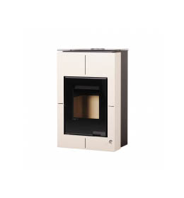 Krbová kamna HS Flamingo AQUAFLAM VARIO  SAPORO 11/5kW krémová