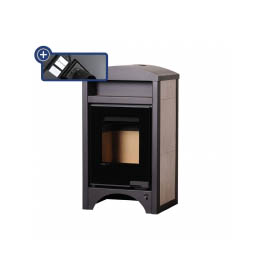 Krbová kamna HS Flamingo AQUAFLAM VARIO BARMA 11/5 Bělený Dub, elektronická regulace