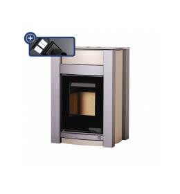 Krbová kamna HS Flamingo AQUAFLAM VARIO  KALMAR 11/5kW olivová, elektronická regulace