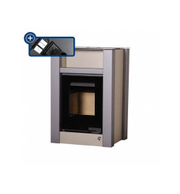 Krbová kamna HS Flamingo AQUAFLAM VARIO  LEND 11/7kW olivová, elektronická regulace