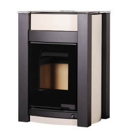 Krbová kamna HS Flamingo AQUAFLAM VARIO  KALMAR 11kW krémová (teplovzdušná verze)