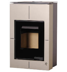 Krbová kamna HS Flamingo AQUAFLAM VARIO  SAPORO 11kW olivová (teplovzdušná verze)