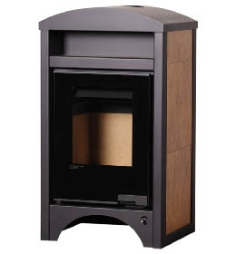 Krbová kamna HS Flamingo AQUAFLAM VARIO BARMA 11 Ořech