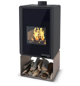 Krbová kamna HS Flamingo DELUXE  PENTAI, olivová