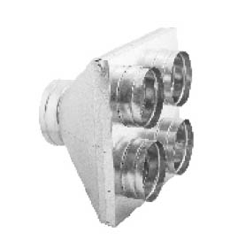 Skříňka rozvodu vzduchu 125/4 x 100 mm