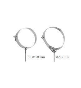 Úchytka ohebného potrubí průměr 100 mm