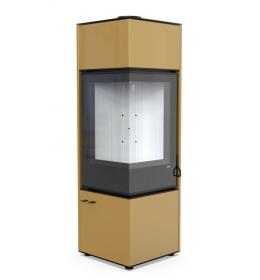 DEFRO HOME Krbová kamna QUADROOM LONG – zlatá