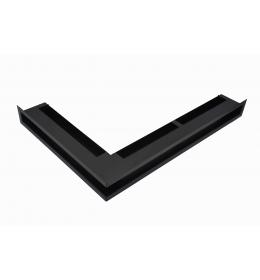 KRBOVÁ MŘÍŽKA OTEVŘENÁ ROHOVÁ 50X70X9 ČERNÁ