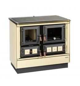 KVS Moravia VSP-9112.3390-OP Klaudie béžový pravý, titanové (zlaté) doplňky, dřevěná držadla, smaltovaný černý rám plotny, ocelová plotna dělená střík