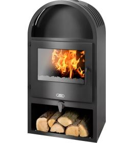 Krbová kamna ABX Viking I. černý korpus, opláštění černý plech