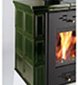 Kachlová kamna HAAS SOHN EBOLI černá, zelená kachle