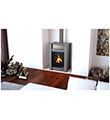 Krbová kamna HS Flamingo AQUAFLAM VARIO  KALMAR 11/5kW olivová, elektronická regulace